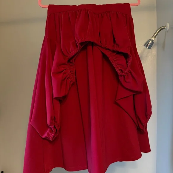 Vixen by Micheline Pitt Vacation Dress Ruby Red M - Picture 4 of 5